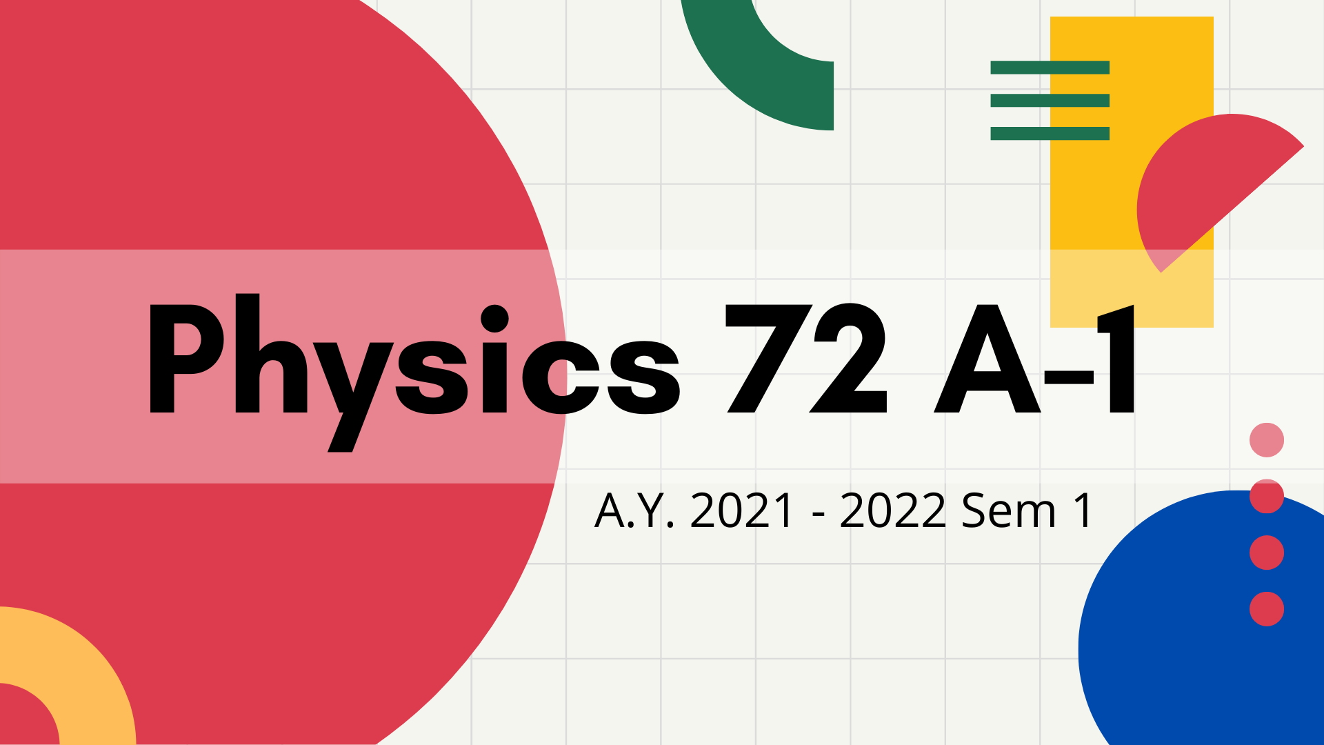 Summary of Physics 72 - TWHFA-1